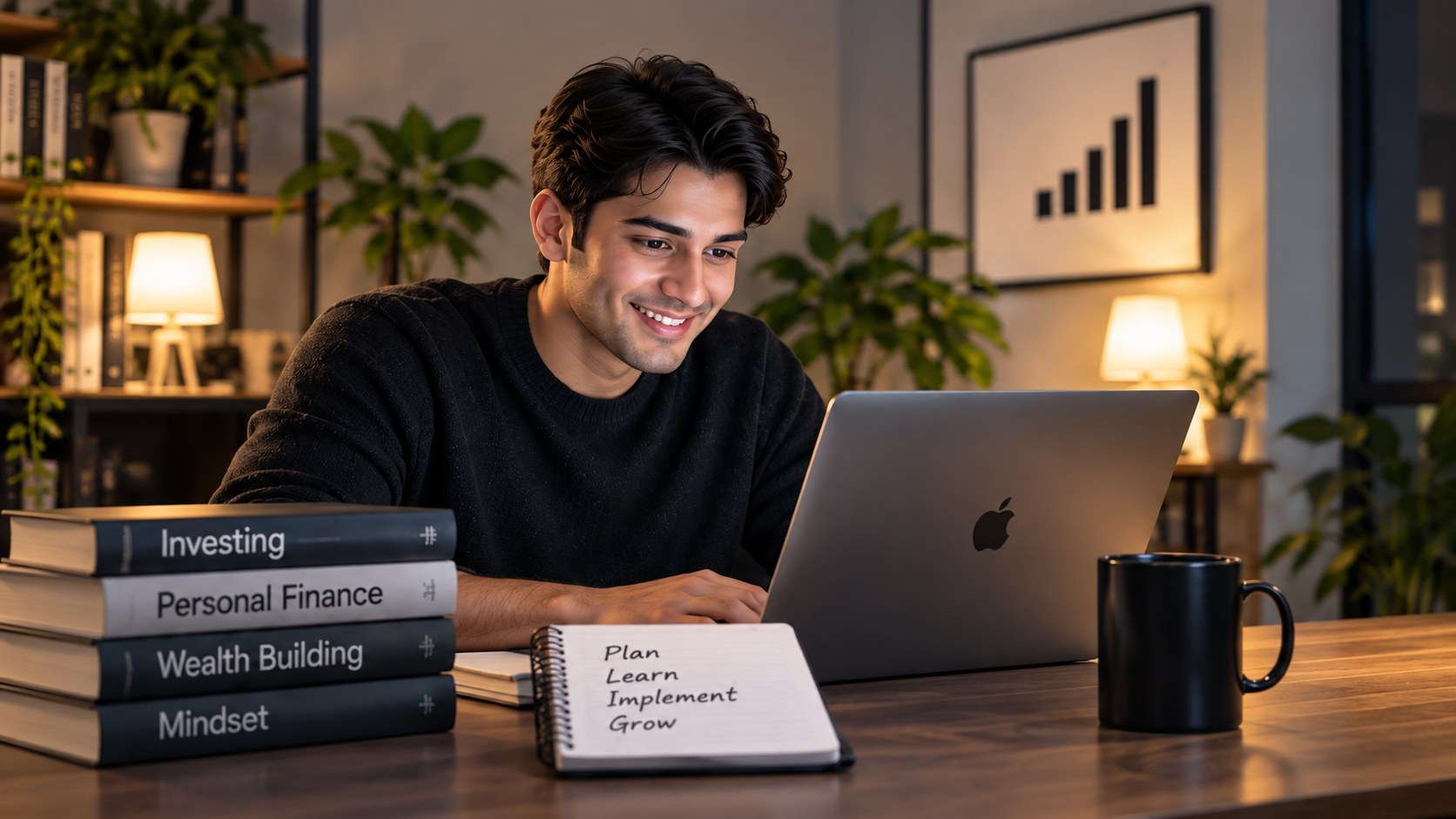 LearnFi member studying personal finance independently